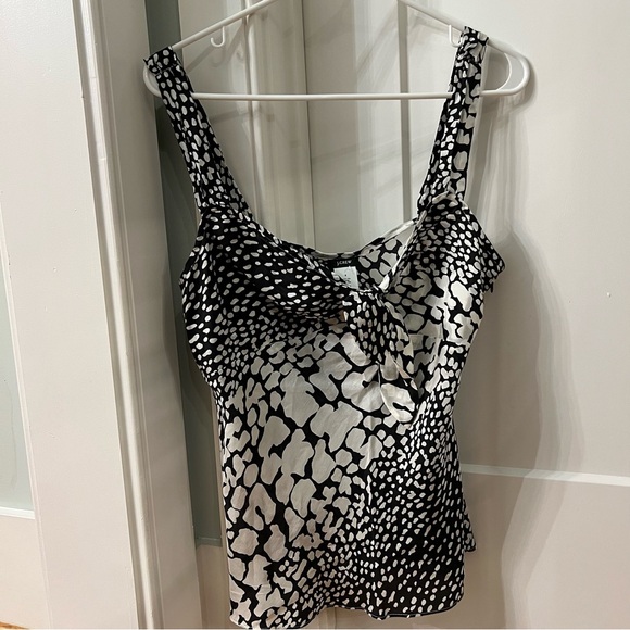 J. Crew Black and White Tank Top - Picture 1 of 4